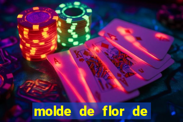 molde de flor de eva grande para imprimir